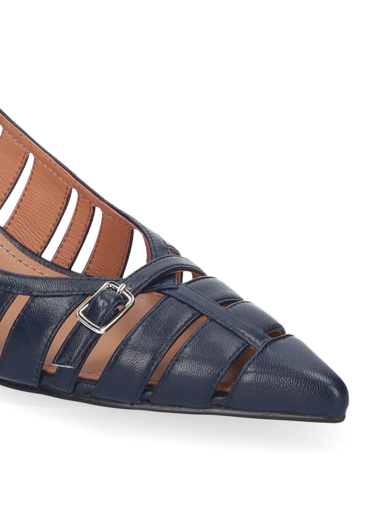 Slingback Bibi Lou Ali – Tacco Medio in Pelle Blu Navy