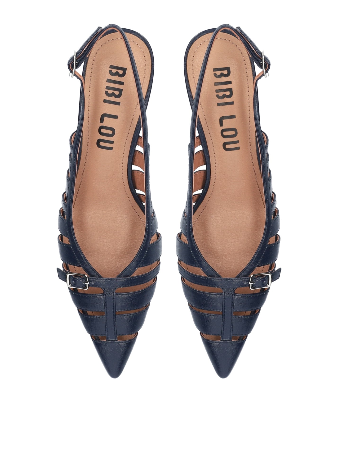 Slingback Bibi Lou Ali – Tacco Medio in Pelle Blu Navy