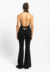 Tuta Heart Jumpsuit nera Aniye By