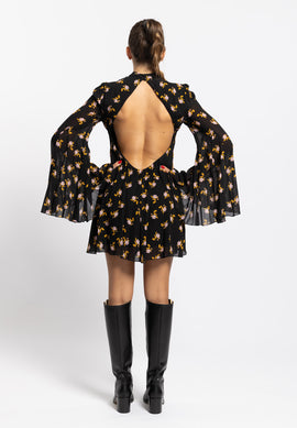 Abito Butterfly Dolly Dress nero Aniye By