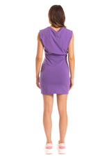 Abito elasticizzato viola Gaelle Paris