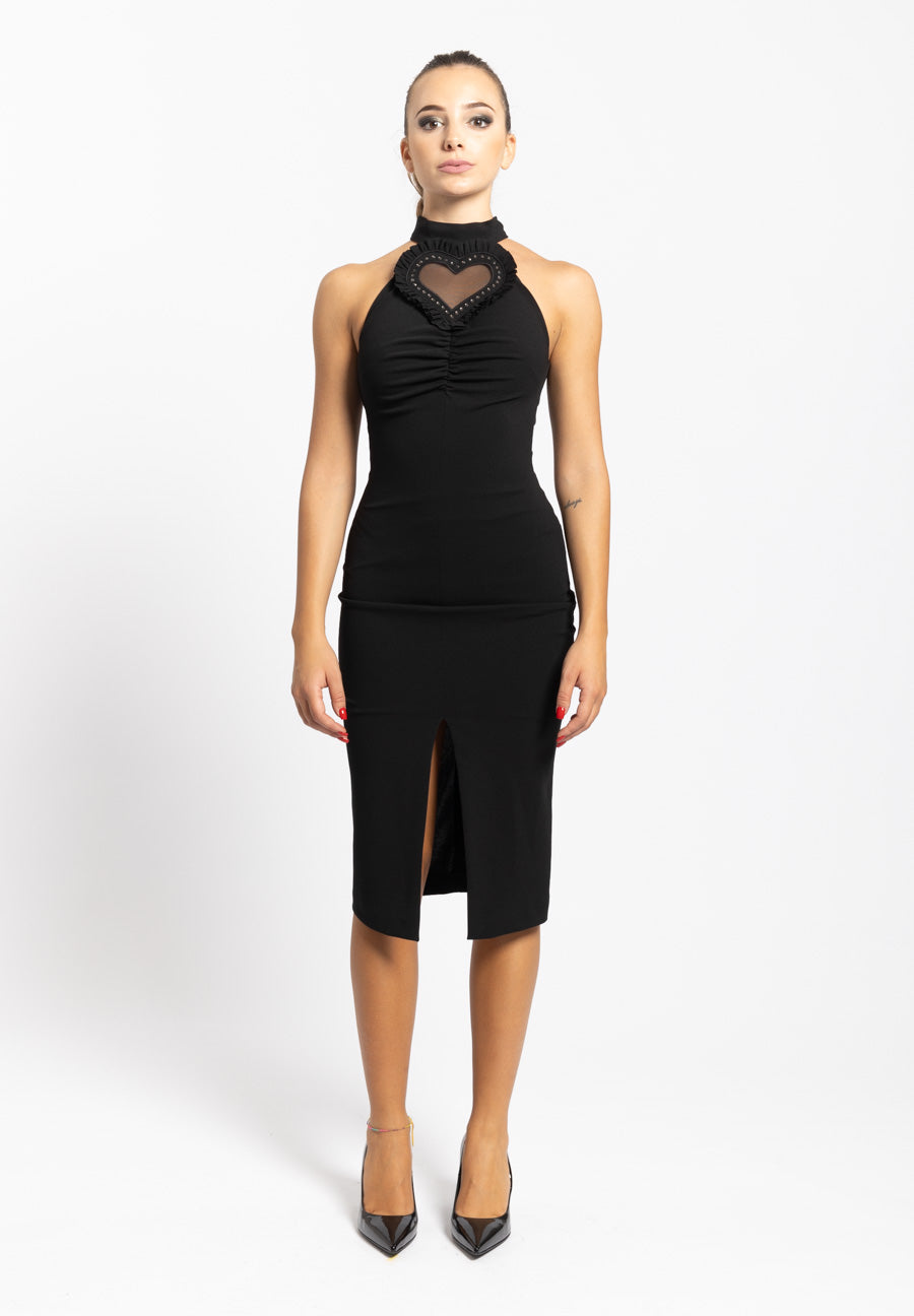 Tubino Heart Mindi Dress nero Aniye By