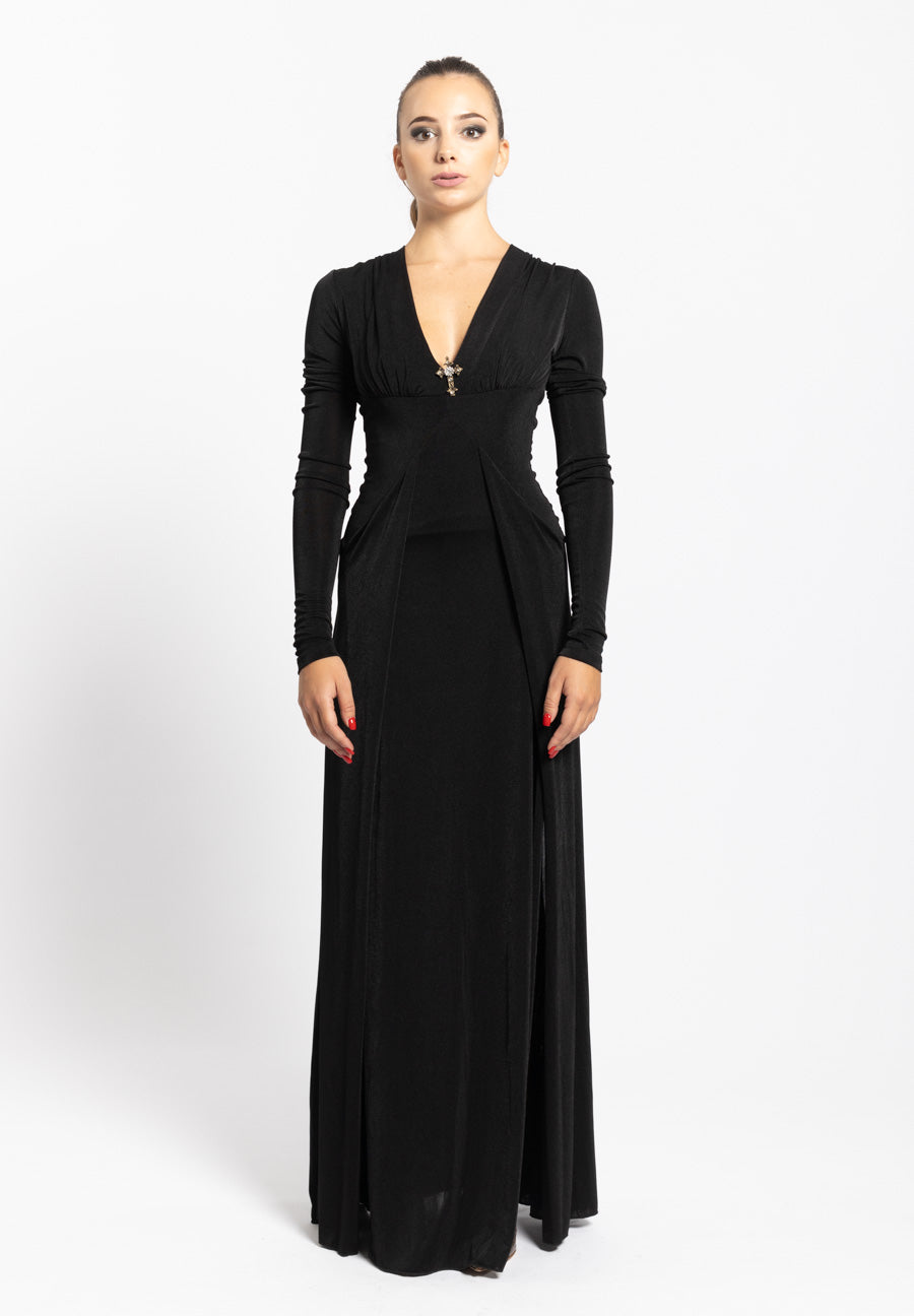 Abito Long Dress Tessa nero Aniye By