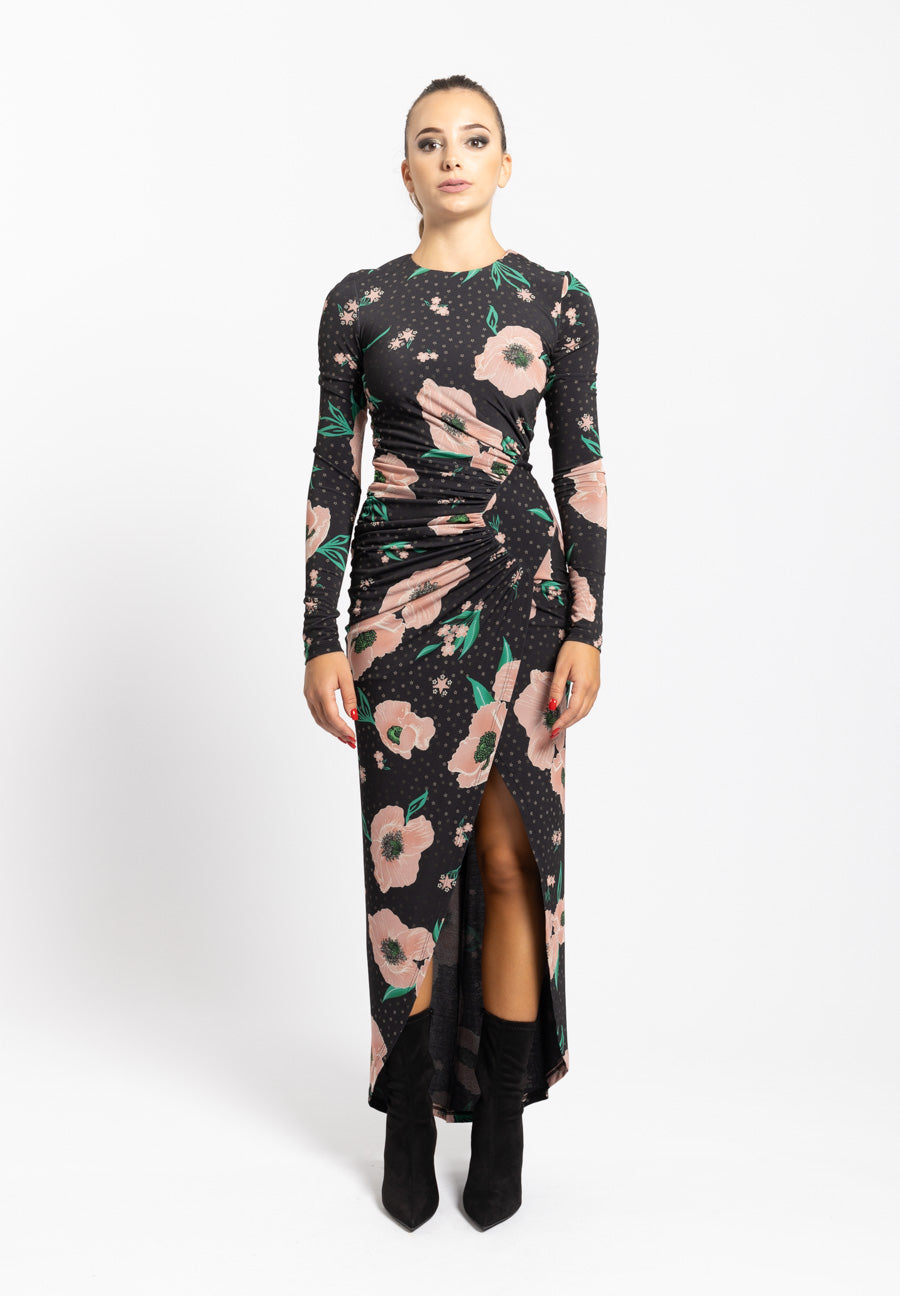 Abito Midi Dress Kate nero Aniye By