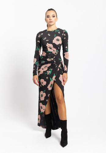 Abito Midi Dress Kate nero Aniye By