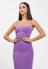 Tubino bustier viola Silence Limited