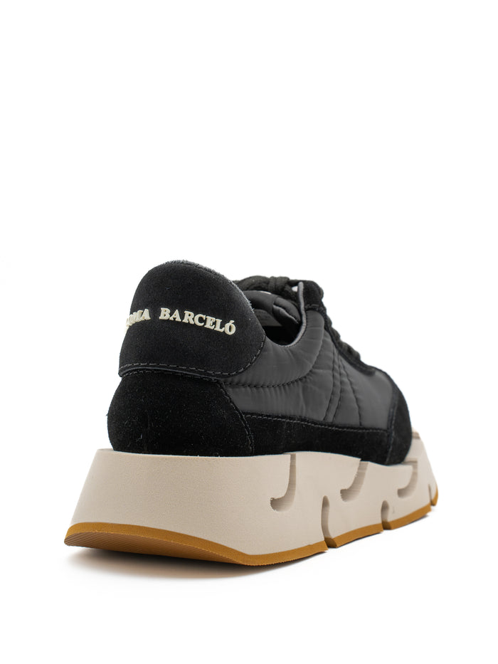 Sneaker Agata Paloma Barceló Black – Platform Futuristica in Nylon e Pelle