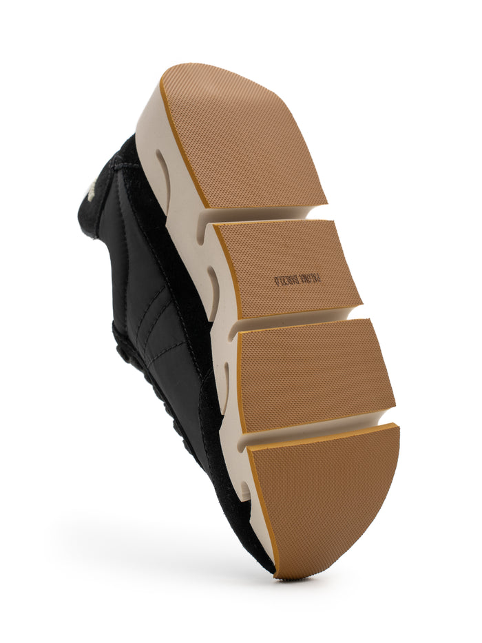 Sneaker Agata Paloma Barceló Black – Platform Futuristica in Nylon e Pelle
