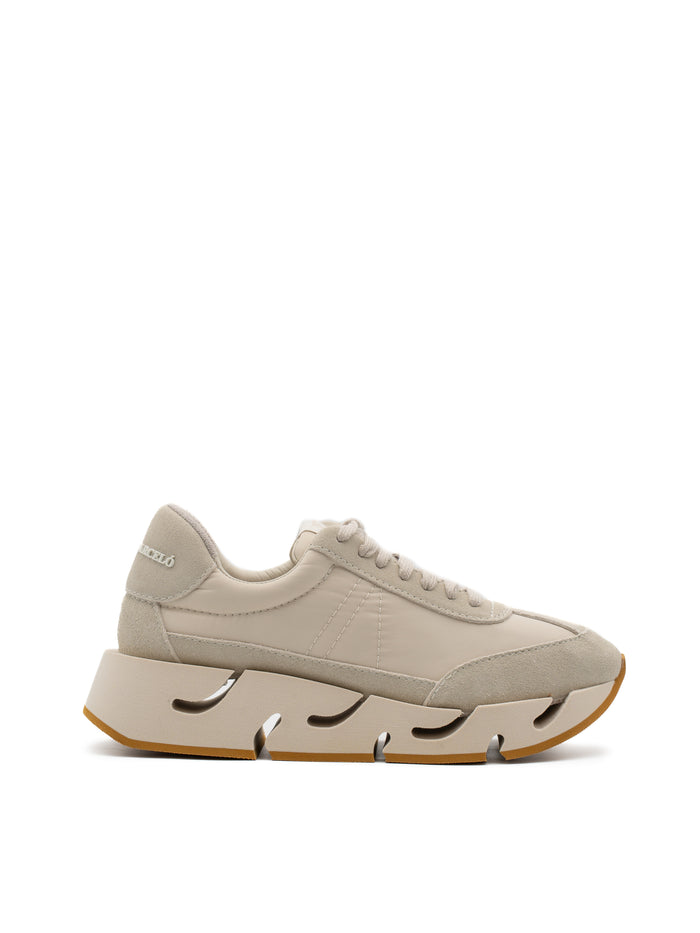 Sneakers Platform Paloma Barceló Agata Nylon Off-White – Design Futurist și Confort Urban