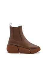 Stivaletti Donna Paloma Barceló Amy Nappa Cuoio – Chelsea Boot in Pelle con Plateau e Zeppa
