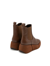Stivaletti Donna Paloma Barceló Amy Nappa Cuoio – Chelsea Boot in Pelle con Plateau e Zeppa