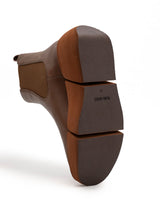 Stivaletti Donna Paloma Barceló Amy Nappa Cuoio – Chelsea Boot in Pelle con Plateau e Zeppa