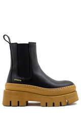 Stivaletto chelsea nero e cognac Copenhagen