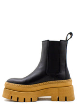 Stivaletto chelsea nero e cognac Copenhagen