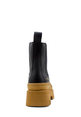 Stivaletto chelsea nero e cognac Copenhagen
