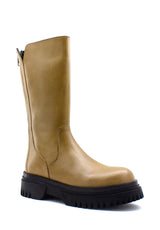 Stivaletto taupe Babylon fondo in gomma Emanuelle Vee