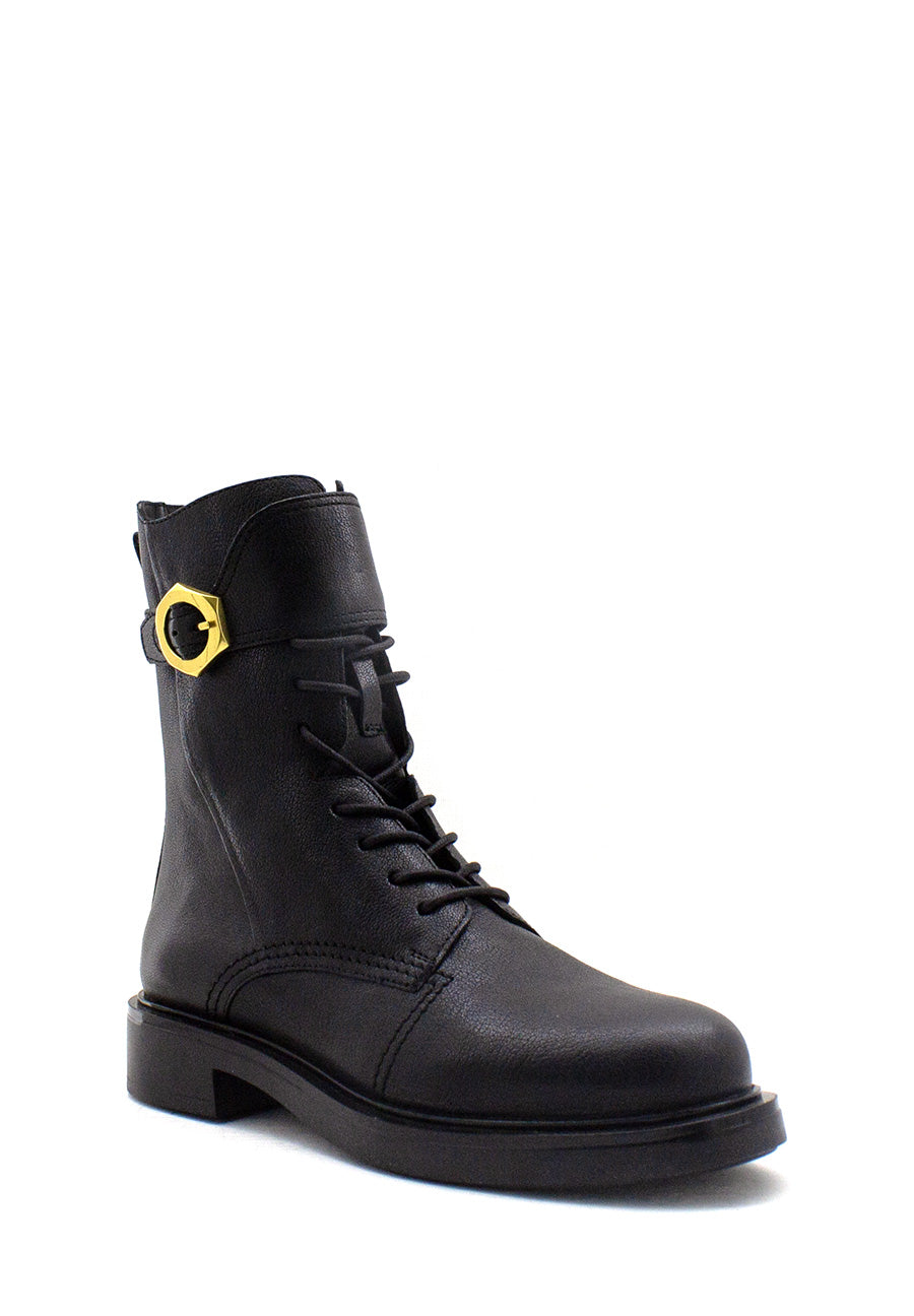 Anfibio nero con accessorio oro Emanuelle Vee