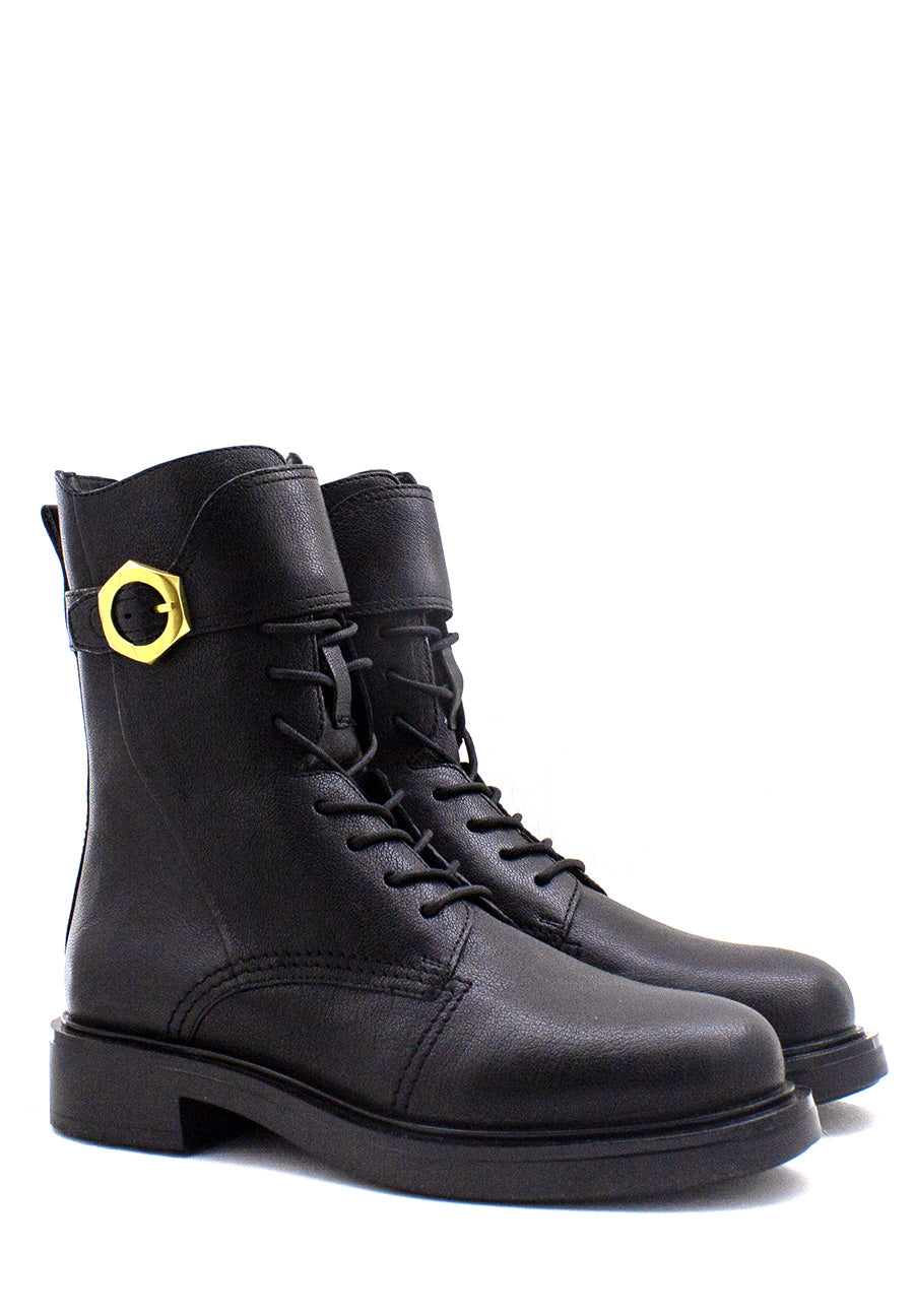 Anfibio nero con accessorio oro Emanuelle Vee