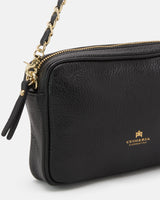 Cuoieria Fiorentina Velvet Mini Shoulder Bag – Borsa Convertible in Pelle