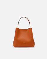 Candy Bucket Cuoieria Fiorentina Arancio – Secchiello in Pelle di Vitello Pieno Fiore