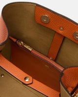 Candy Bucket Cuoieria Fiorentina Arancio – Secchiello in Pelle di Vitello Pieno Fiore