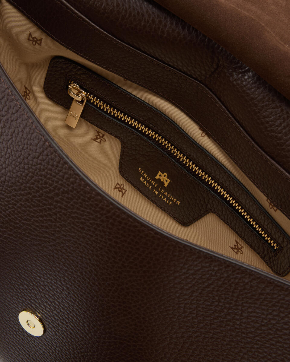 Cuoieria Fiorentina Stella Messenger – Borsa a Tracolla In Pelle Marrone Made in Italy