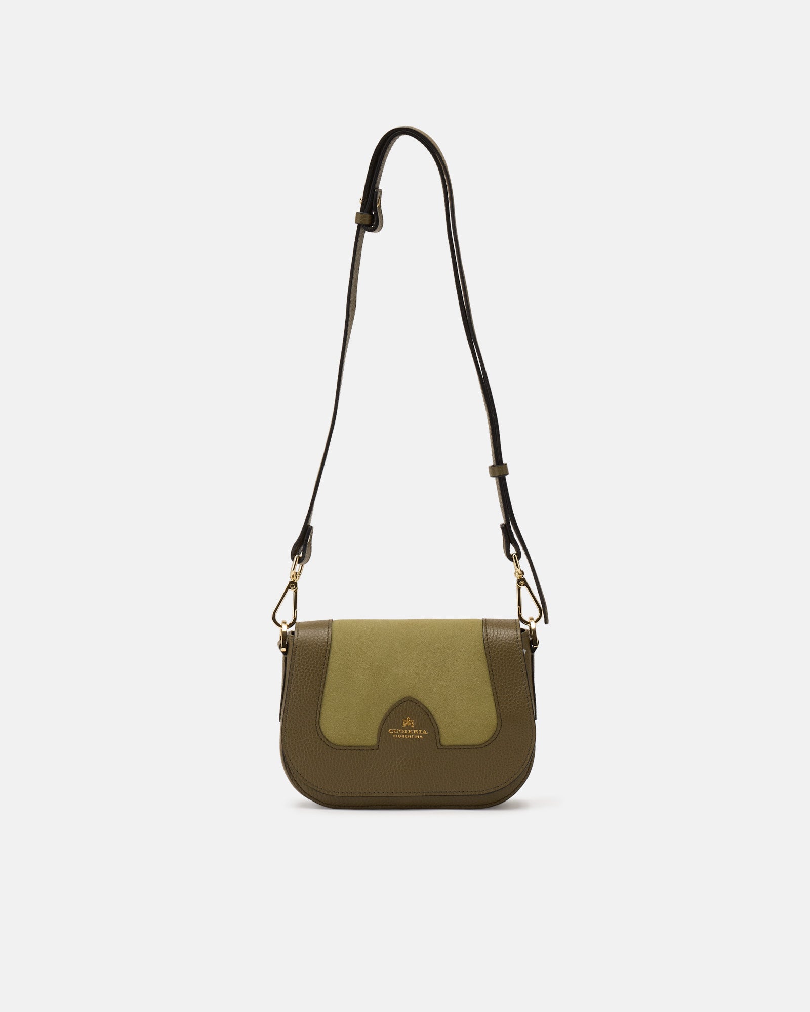 Cuoieria Fiorentina Stella Small Messenger – Borsa a Tracolla In Pelle Verde Made in Italy