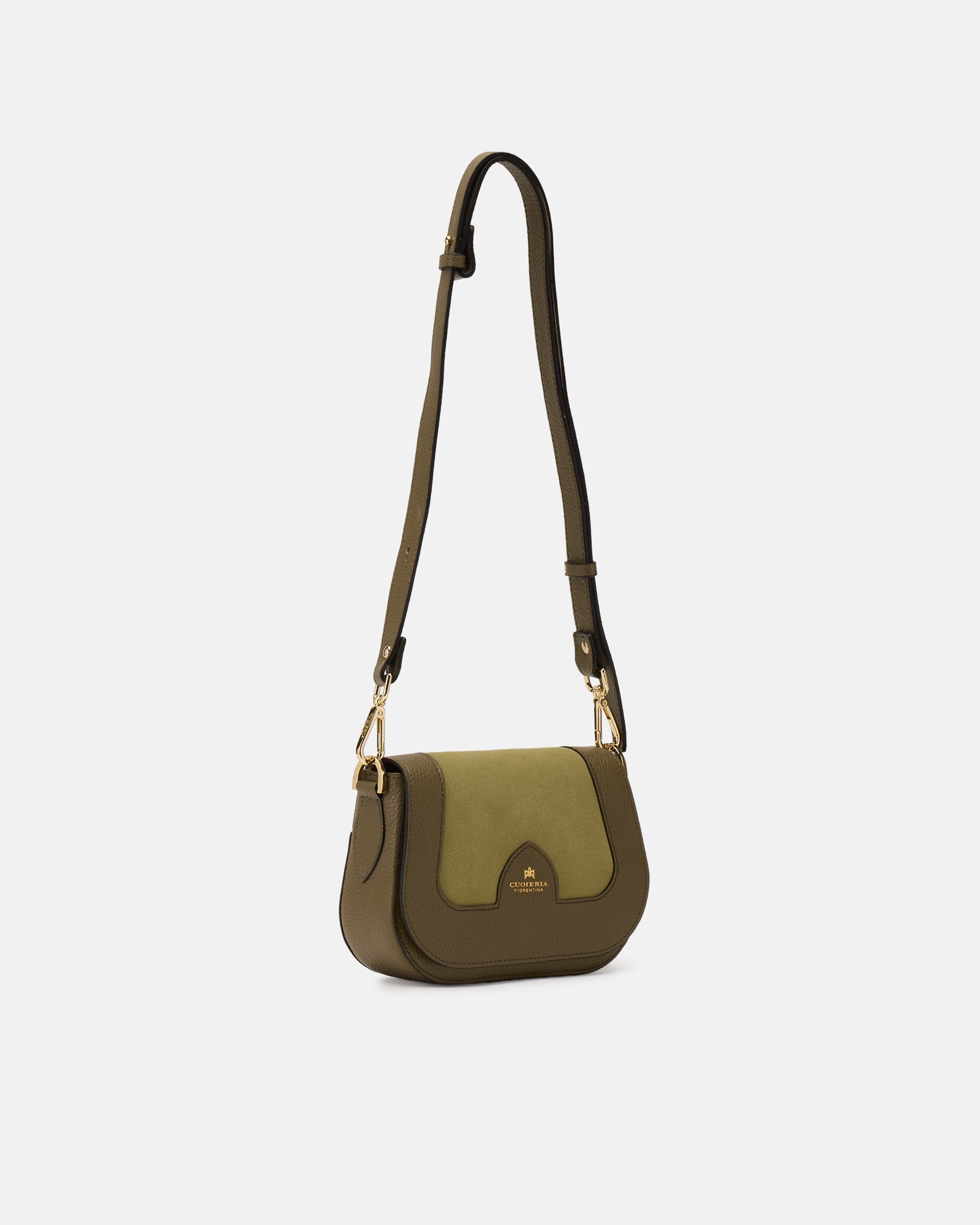Cuoieria Fiorentina Stella Small Messenger – Borsa a Tracolla In Pelle Verde Made in Italy