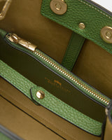 Cuoieria Fiorentina Alice Small Bucket – Secchiello in Pelle verde Palmellata