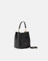 Cuoieria Fiorentina Alice Small Bucket – Secchiello in Pelle Nera Palmellata