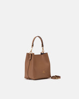 Cuoieria Fiorentina Alice Small Bucket – Secchiello in Pelle taupe Palmellata
