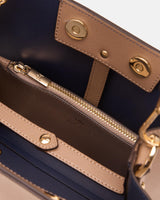 Cuoieria Fiorentina Alice Small Bucket – Secchiello in Pelle taupe Palmellata