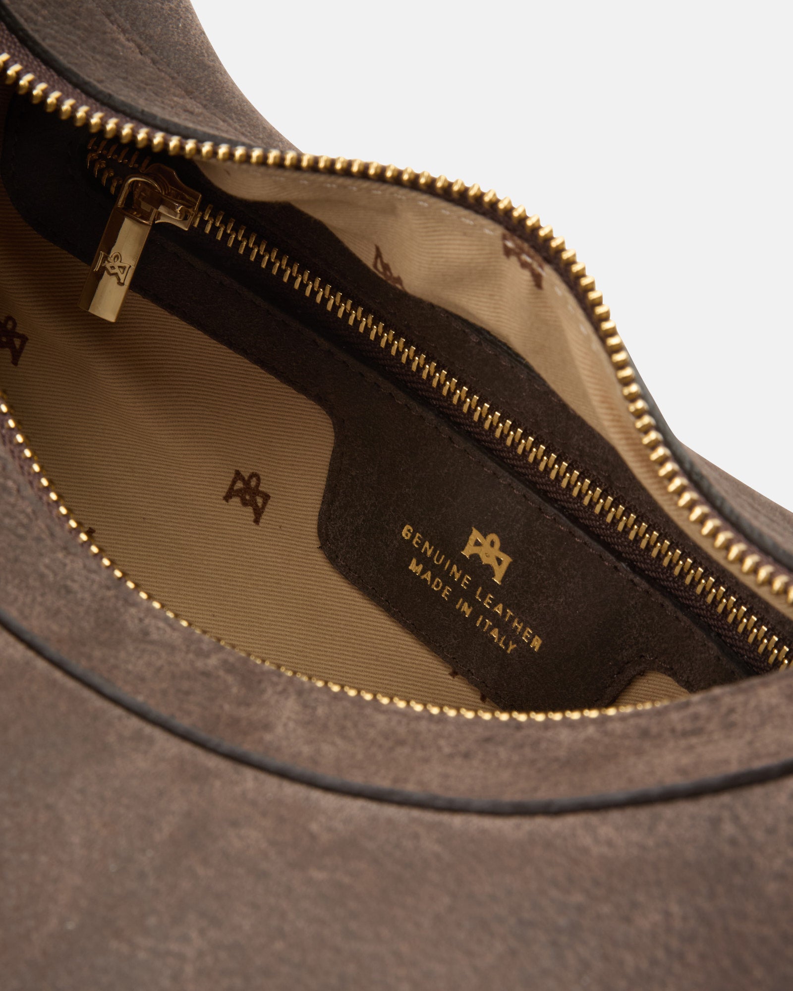 HOBO GRANDE borsa a spalla in nabuk marrone Cuoieria Fiorentina
