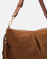 Cuoieria Fiorentina Emma Folk Maxi Pouch – Maxi Pochette in Suede con Frange