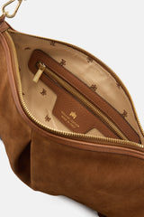 Cuoieria Fiorentina Emma Folk Maxi Pouch – Maxi Pochette in Suede con Frange