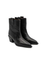 Stivaletti Tronchetti Donna Paloma Barceló Bertha Nappalux Black – Tronchetti a Punta in Pelle Nera con Tacco 6,5 cm