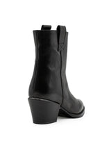 Stivaletti Tronchetti Donna Paloma Barceló Bertha Nappalux Black – Tronchetti a Punta in Pelle Nera con Tacco 6,5 cm