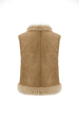 Gilet Reversibile Faux Toscana Choc | Eco Pelliccia e Suede Urbancode