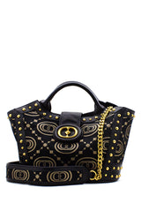 Borsa a mano Monogram nera La Carrie