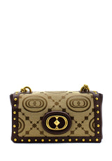 Borsa a tracolla Monogram marrone La Carrie