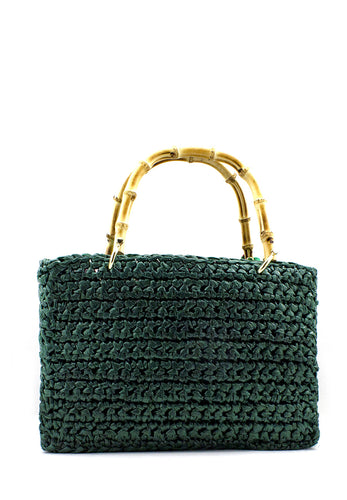 Shopper Venere rafia verde Chica