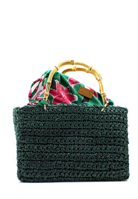 Shopper Venere rafia verde Chica