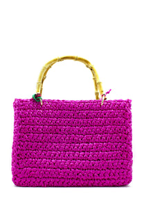 aaaaaShopper Venere rafia fucsia Chica