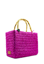 Carica l&#39;immagine nel visualizzatore di Gallery, Shopper Venere rafia fucsia Chica