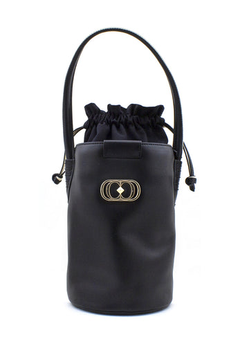 Borsa a mano Harvey panna e nera La Carrie