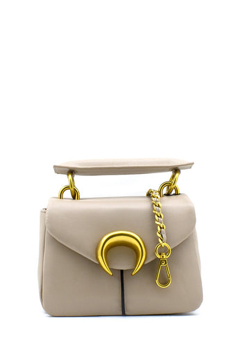 Borsa Mailbox mini tortora La Carrie