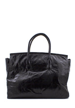 Carica l&#39;immagine nel visualizzatore di Gallery, Borsa a mano maxi recycle nera Mia Bag