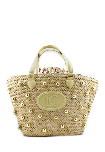 Borsa in rafia Seasalt avorio La Carrie