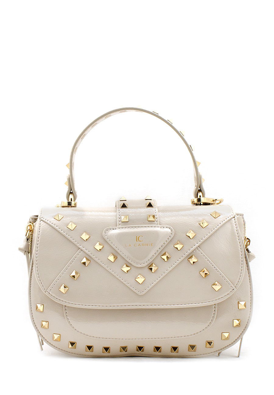 Borsa Thunder vernice panna La Carrie