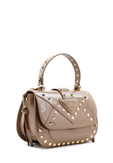 Borsa Thunder vernice taupe La Carrie